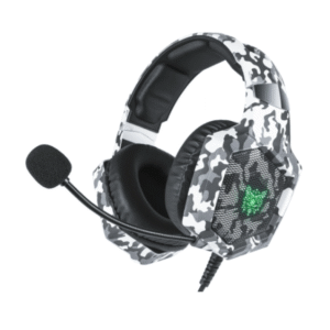 ONIKUMA K8 Stereo Gaming Headset - Grey Camouflage | LED Lights
